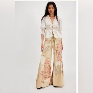Free People Savannah Patchwork Pants